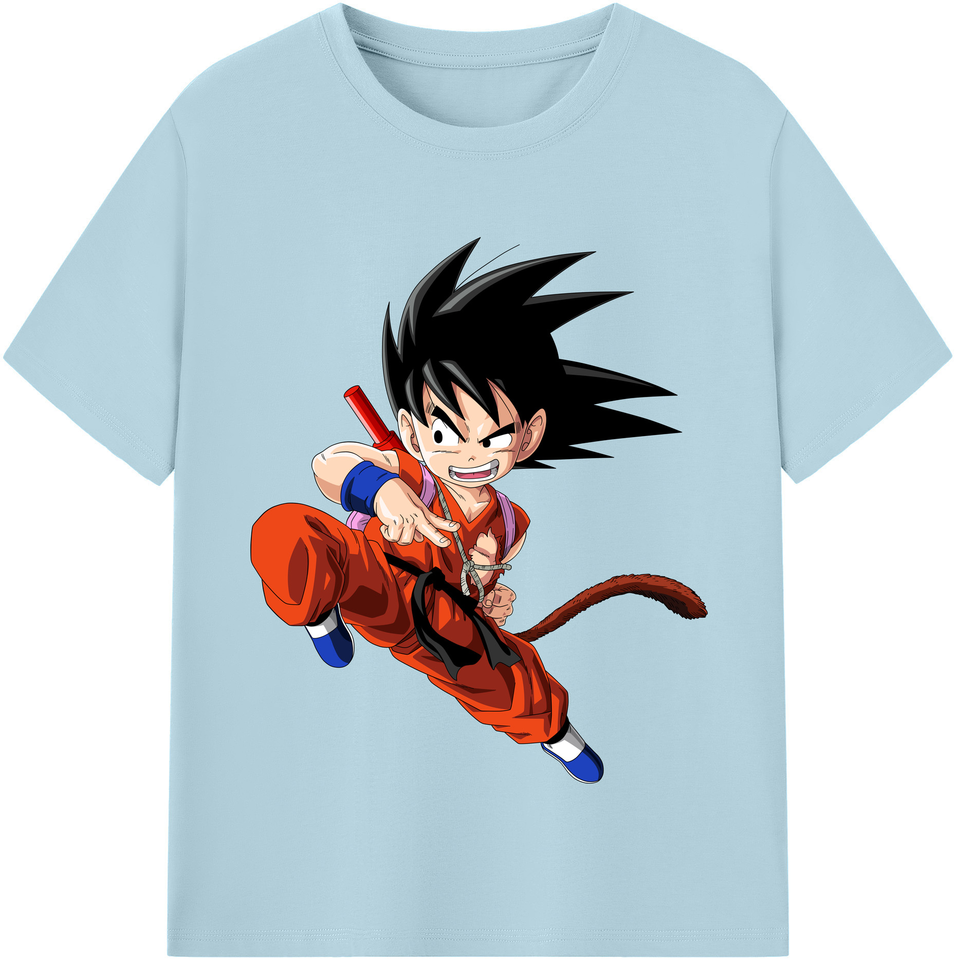 （画像用） ドラゴンボール 孫悟空（そん ごくう）Son Goku カカロット DRAGON BALL Kakarotto 綿100％半袖Tシャツ（フロントプリント）